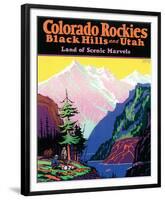 Colorado Rockies, Black Hills and Utah-null-Framed Art Print
