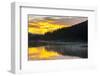 Colorado, Rocky Mountain National Park. Foggy Sunrise on Poudre Lake-Jaynes Gallery-Framed Premium Photographic Print