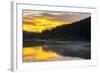 Colorado, Rocky Mountain National Park. Foggy Sunrise on Poudre Lake-Jaynes Gallery-Framed Photographic Print