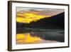 Colorado, Rocky Mountain National Park. Foggy Sunrise on Poudre Lake-Jaynes Gallery-Framed Photographic Print