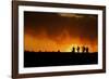 Colorado, San Juan Mountains. Silhouette of Photographers at Sunset-Jaynes Gallery-Framed Photographic Print