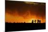 Colorado, San Juan Mountains. Silhouette of Photographers at Sunset-Jaynes Gallery-Mounted Photographic Print
