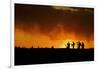 Colorado, San Juan Mountains. Silhouette of Photographers at Sunset-Jaynes Gallery-Framed Photographic Print