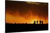 Colorado, San Juan Mountains. Silhouette of Photographers at Sunset-Jaynes Gallery-Stretched Canvas