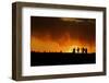 Colorado, San Juan Mountains. Silhouette of Photographers at Sunset-Jaynes Gallery-Framed Photographic Print