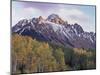 Colorado, San Juan Mts, Fall Colors of Aspen Trees and Mount Sneffels-Christopher Talbot Frank-Mounted Premium Photographic Print