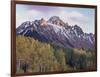 Colorado, San Juan Mts, Fall Colors of Aspen Trees and Mount Sneffels-Christopher Talbot Frank-Framed Photographic Print