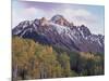 Colorado, San Juan Mts, Fall Colors of Aspen Trees and Mount Sneffels-Christopher Talbot Frank-Mounted Photographic Print