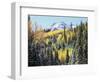 Colorado, San Juan Mts, First Snow and Fall Colors of Aspen Trees-Christopher Talbot Frank-Framed Photographic Print