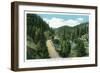 Colorado, Scenic View of Bear Creek Canyon and Highway-Lantern Press-Framed Art Print