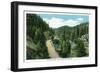 Colorado, Scenic View of Bear Creek Canyon and Highway-Lantern Press-Framed Art Print