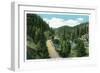 Colorado, Scenic View of Bear Creek Canyon and Highway-Lantern Press-Framed Art Print