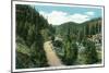 Colorado, Scenic View of Bear Creek Canyon and Highway-Lantern Press-Mounted Art Print