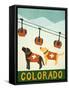 Colorado Ski Patrol-Stephen Huneck-Framed Stretched Canvas