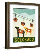 Colorado Ski Patrol-Stephen Huneck-Framed Premium Giclee Print