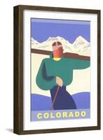 Colorado Ski-null-Framed Art Print