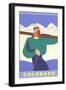 Colorado Ski-null-Framed Art Print