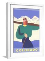 Colorado Ski-null-Framed Art Print