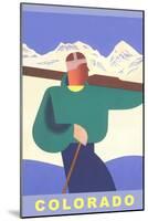 Colorado Ski-null-Mounted Art Print