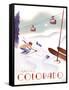 Colorado Skiing-Martin Wickstrom-Framed Stretched Canvas