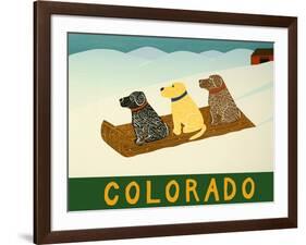 Colorado Sled Dogs-Stephen Huneck-Framed Premium Giclee Print