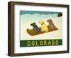 Colorado Sled Dogs-Stephen Huneck-Framed Premium Giclee Print