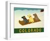 Colorado Sled Dogs-Stephen Huneck-Framed Premium Giclee Print