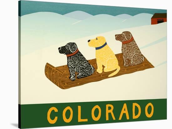 Colorado Sled Dogs-Stephen Huneck-Stretched Canvas