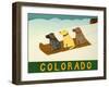 Colorado Sled Dogs-Stephen Huneck-Framed Giclee Print