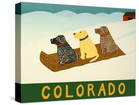 Colorado Sled Dogs-Stephen Huneck-Stretched Canvas