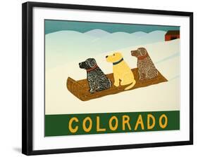 Colorado Sled Dogs-Stephen Huneck-Framed Giclee Print