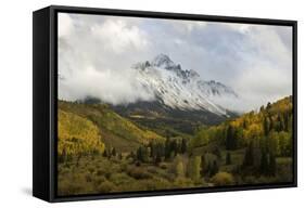 Colorado, Sneffels Range. Clouds over Mountain Landscape at Sunset-Don Grall-Framed Stretched Canvas