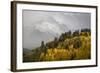 Colorado, Sneffels Range. Snow Clouds over Mt Sneffels at Sunset-Don Grall-Framed Photographic Print