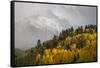 Colorado, Sneffels Range. Snow Clouds over Mt Sneffels at Sunset-Don Grall-Framed Stretched Canvas