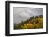 Colorado, Sneffels Range. Snow Clouds over Mt Sneffels at Sunset-Don Grall-Framed Photographic Print