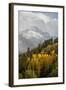 Colorado, Sneffels Range. Snow Clouds over Mt Sneffels at Sunset-Don Grall-Framed Photographic Print