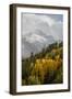 Colorado, Sneffels Range. Snow Clouds over Mt Sneffels at Sunset-Don Grall-Framed Photographic Print