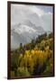 Colorado, Sneffels Range. Snow Clouds over Mt Sneffels at Sunset-Don Grall-Framed Premium Photographic Print