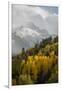 Colorado, Sneffels Range. Snow Clouds over Mt Sneffels at Sunset-Don Grall-Framed Photographic Print