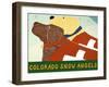 Colorado Snow Angels Choc Yell-Stephen Huneck-Framed Giclee Print