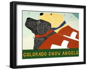 Colorado Snow Angels-Stephen Huneck-Framed Giclee Print