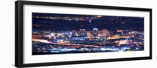 Colorado Springs at Night-duallogic-Framed Premium Photographic Print