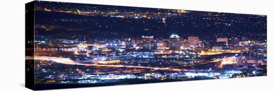 Colorado Springs at Night-duallogic-Stretched Canvas