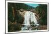 Colorado Springs, CO, Panoramic View of Helen Hunt Falls, North Cheyenne Canyon-Lantern Press-Mounted Art Print