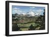 Colorado Springs, CO - Pikes Peak Towering Over Town-Lantern Press-Framed Art Print