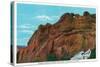 Colorado Springs, CO, View of North Gate Rock, Kissing Camels at Garden of the Gods-Lantern Press-Stretched Canvas