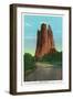 Colorado Springs, CO, View of the Tower of Babel Rock Formation, Garden of the Gods-Lantern Press-Framed Art Print