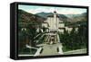 Colorado Springs, Colorado, Exterior View of the Front of the Broadmoor Hotel-Lantern Press-Framed Stretched Canvas