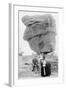 Colorado Springs, Colorado - Family Posing by Balanced Rock in Garden of Gods-Lantern Press-Framed Art Print