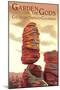 Colorado Springs, Colorado - Garden of the Gods, Balanced Rock-Lantern Press-Mounted Art Print